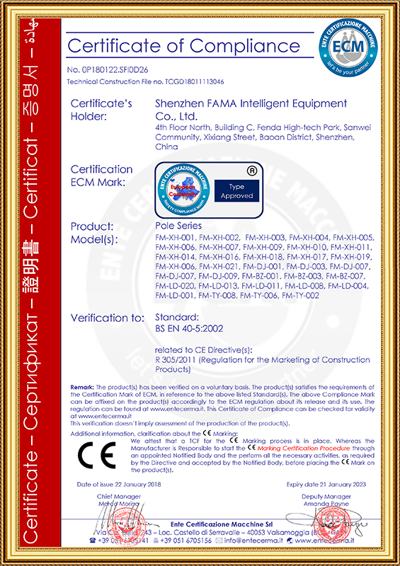 Certificado de cumplimiento