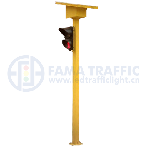 Poste fijo de 3,8 m utilizado en el sistema de tráfico