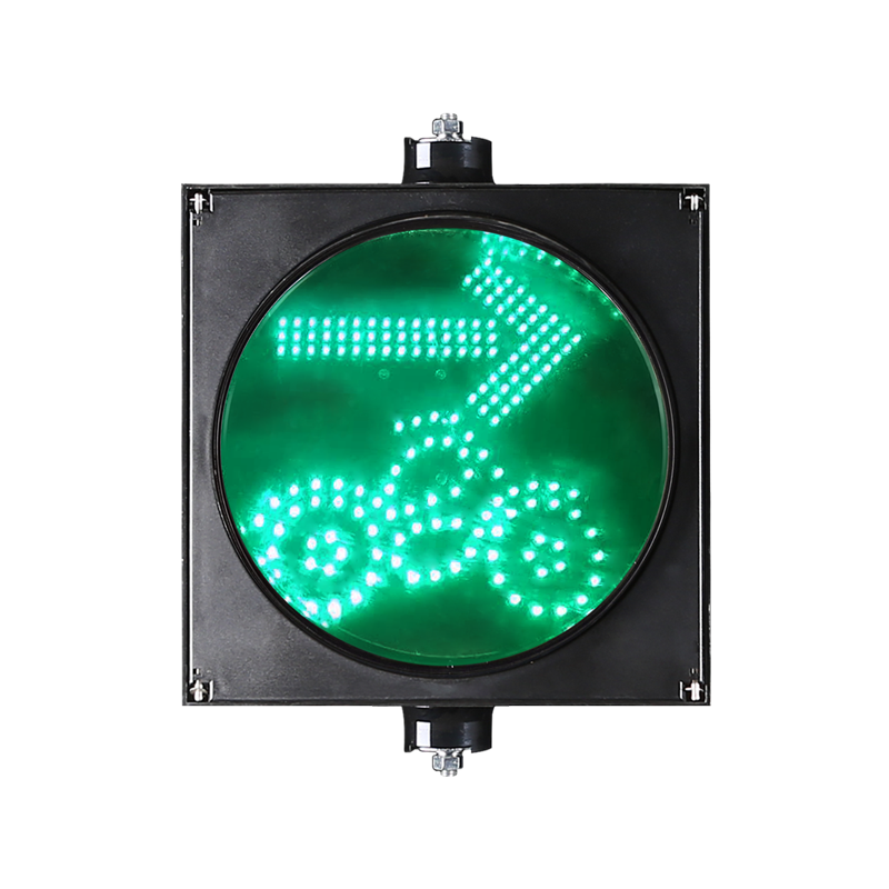 Semáforo LED con motor verde y flecha verde de una unidad