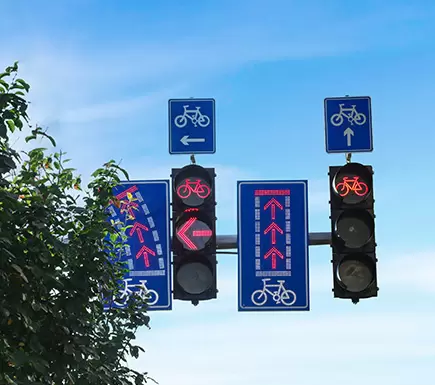 Semáforo<br> de bicicletas