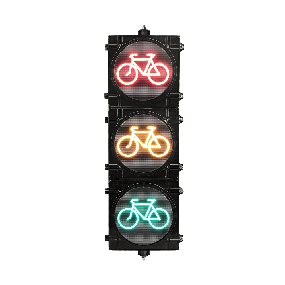 Semáforo LED para bicicleta RYG de alto flujo de 300 mm