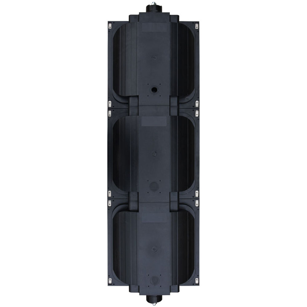 Semáforo de alto flujo con flechas rojas, amarillas y verdes