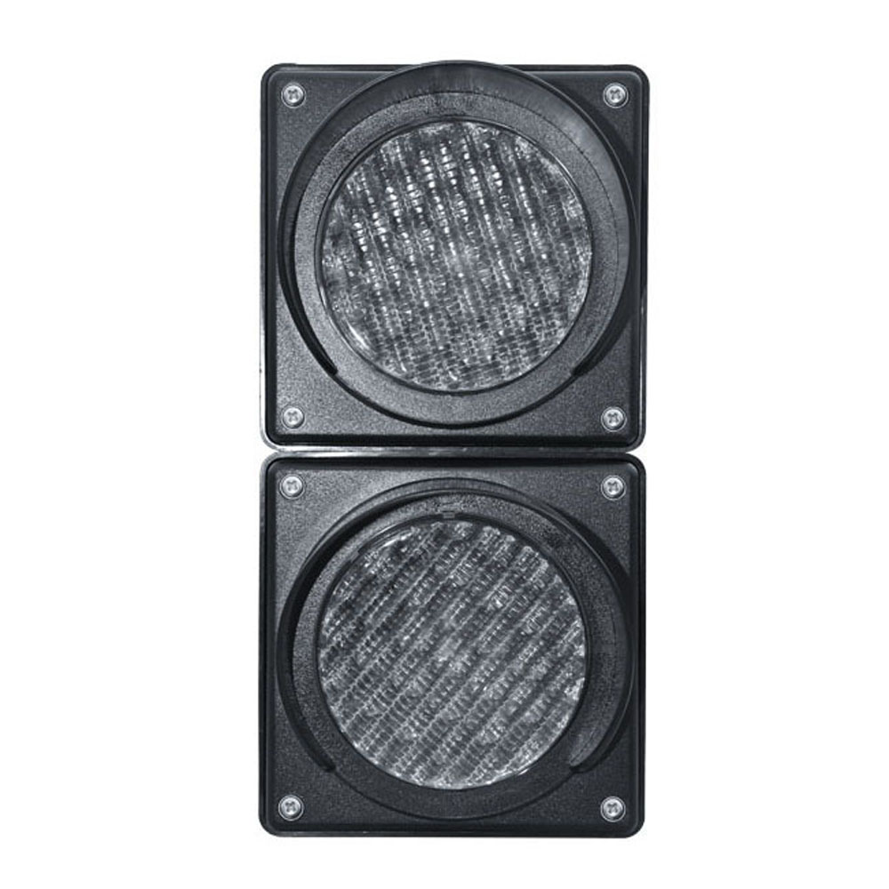 Semáforo de bola completa rojo/verde de bajo consumo (dos unidades)