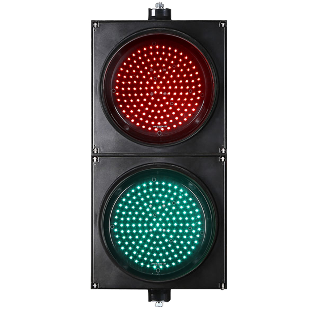 Semáforo de bola completa rojo/verde de bajo consumo (dos unidades)