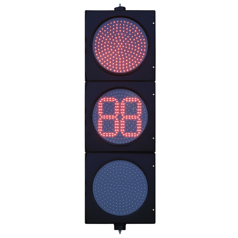 Semáforo de bola completa de bajo consumo rojo/amarillo/verde con temporizador de cuenta regresiva