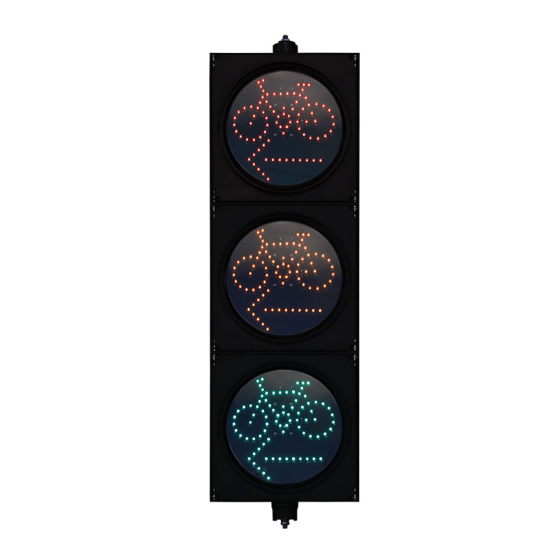 Semáforo de bicicleta y flecha de bajo consumo