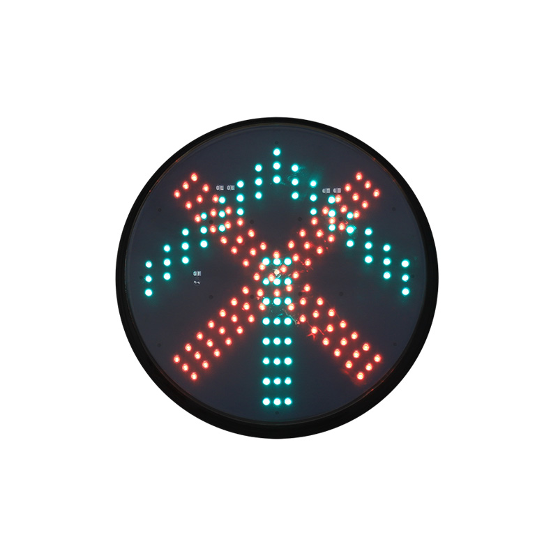 Módulo de semáforo de baja potencia con cruz roja y flecha verde