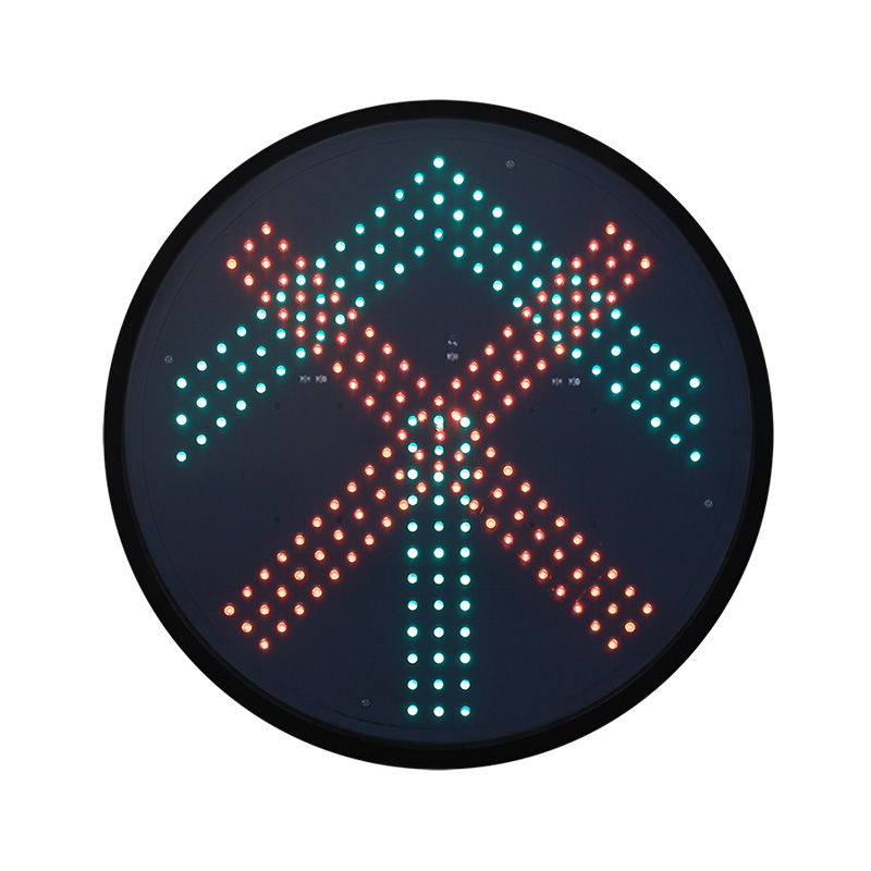 Módulo de semáforo de baja potencia con cruz roja y flecha verde