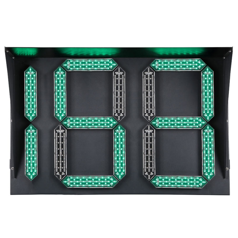 Semáforo de cuenta regresiva tipo segmento (tipo caja)