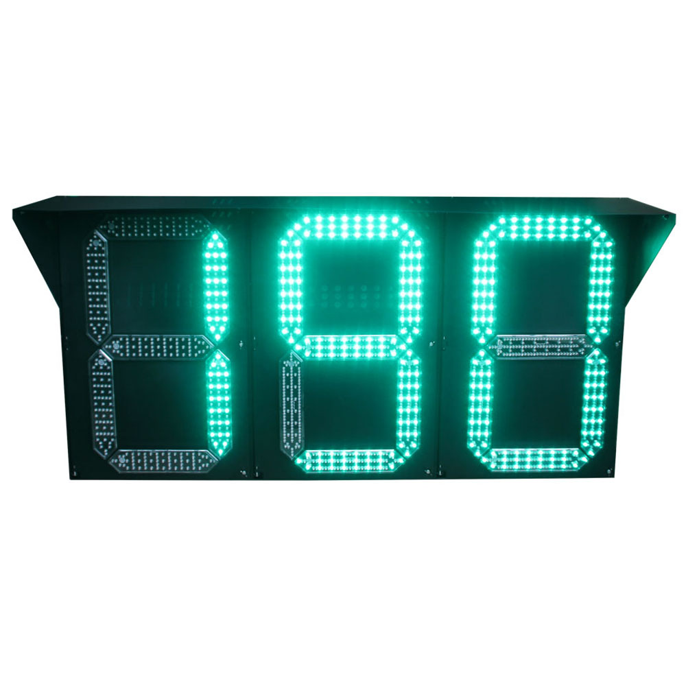 Semáforo de cuenta regresiva tipo segmento (tipo caja)