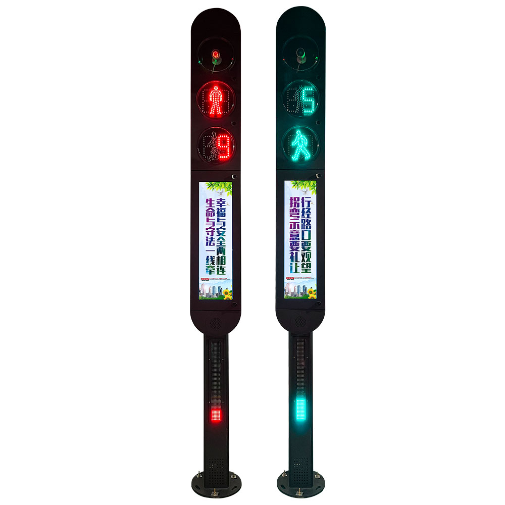 Semáforo integrado con detección inteligente de peatones