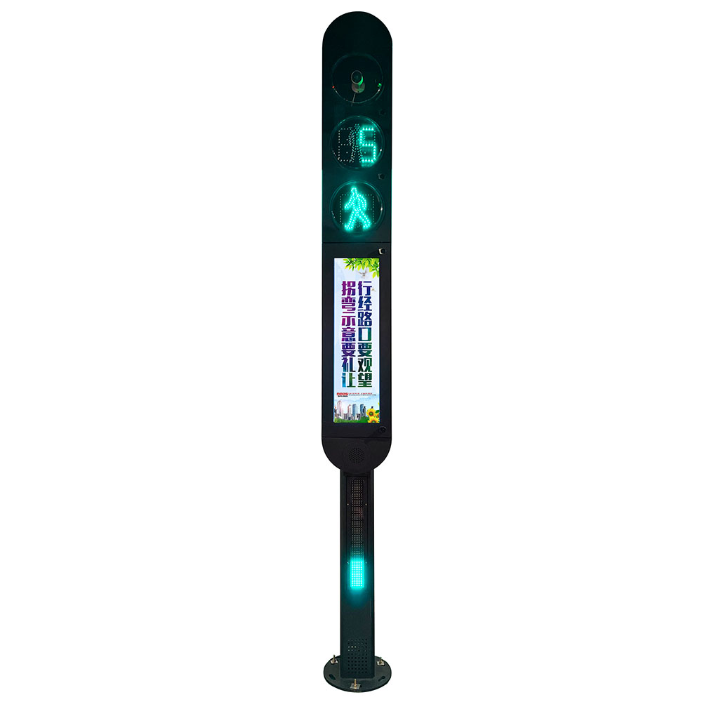 Semáforo integrado con detección inteligente de peatones