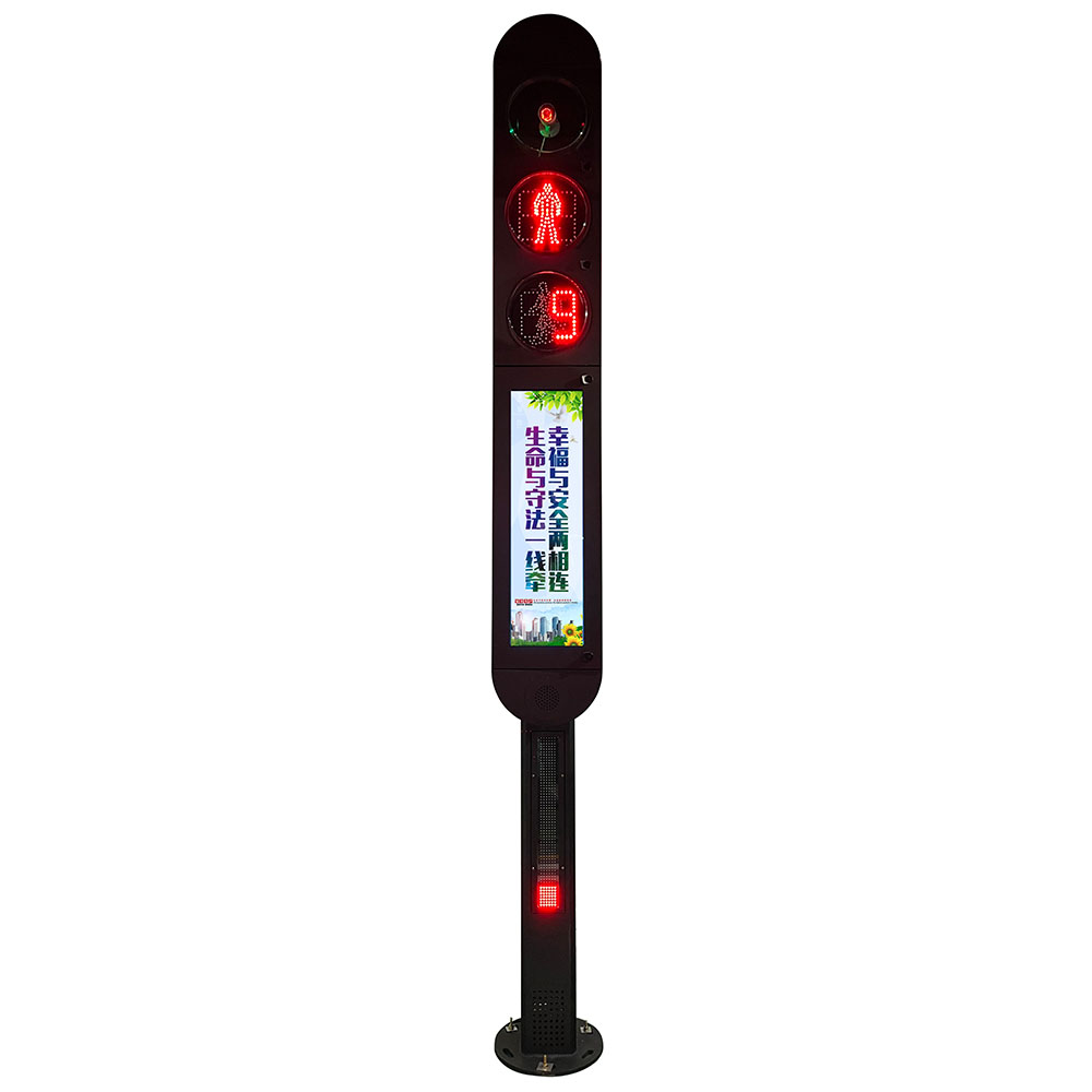 Semáforo integrado con detección inteligente de peatones