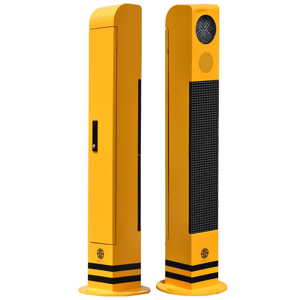 Poste de luz peatonal con pantalla modular