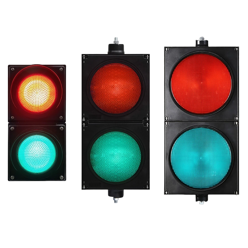 Semáforo de bola completa rojo/verde de alto flujo (dos unidades)