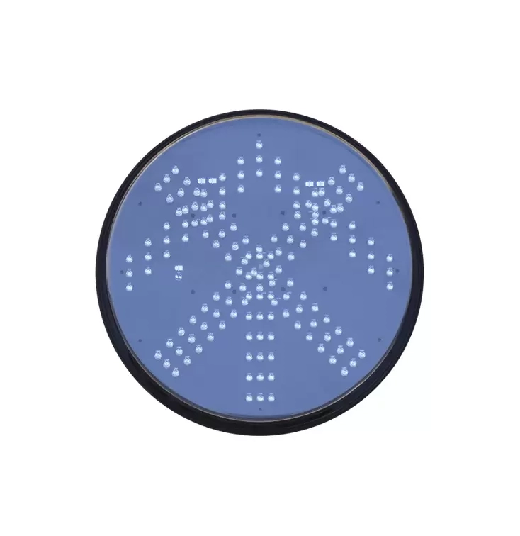 Módulo de semáforo de baja potencia con cruz roja y flecha verde