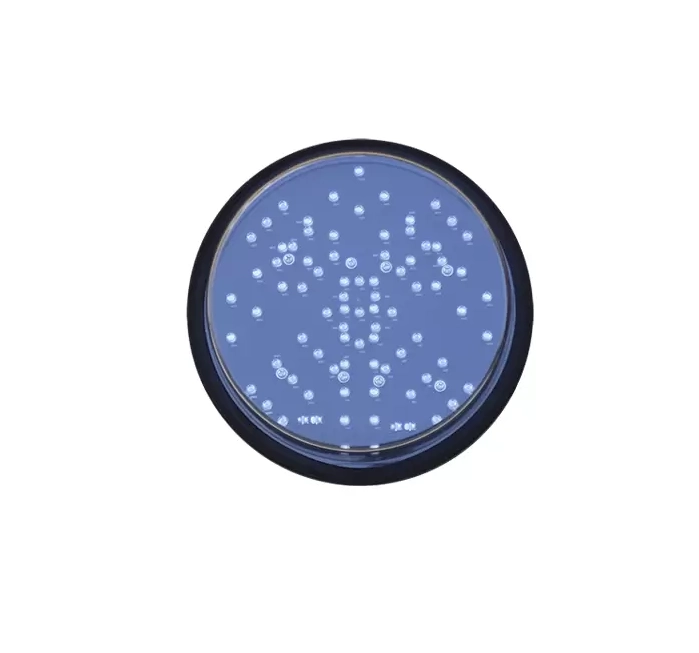 Semáforo con cruz roja y flecha verde Semáforo con cruz roja y flecha verde