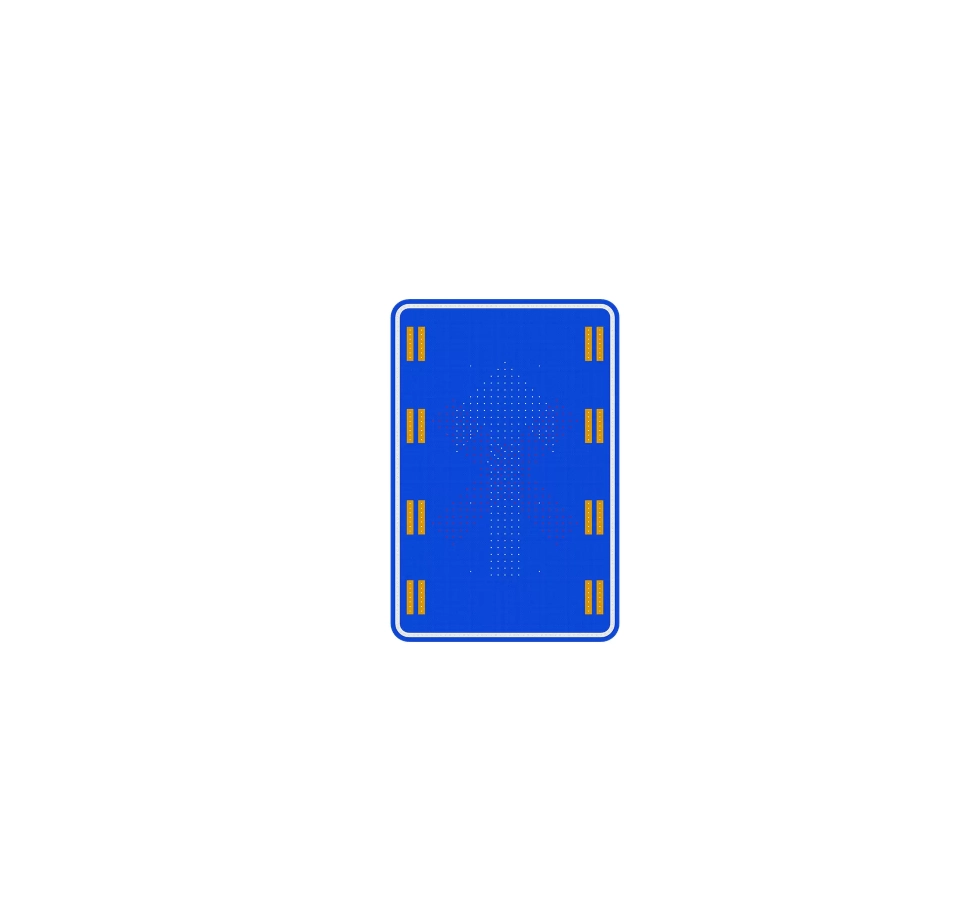 Se&ntilde;al de control de carril para gesti&oacute;n din&aacute;mica de carril y control de tr&aacute;fico