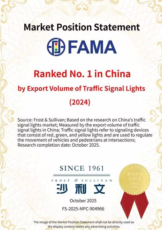 Clasificado n&uacute;mero 1 en China por volumen de exportaci&oacute;n de sem&aacute;foros (2024)
