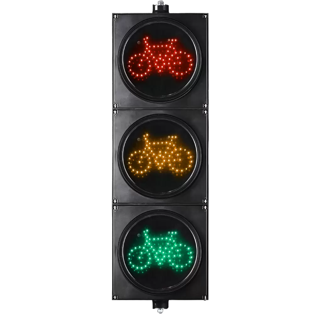 semáforo rojo para bicicletas